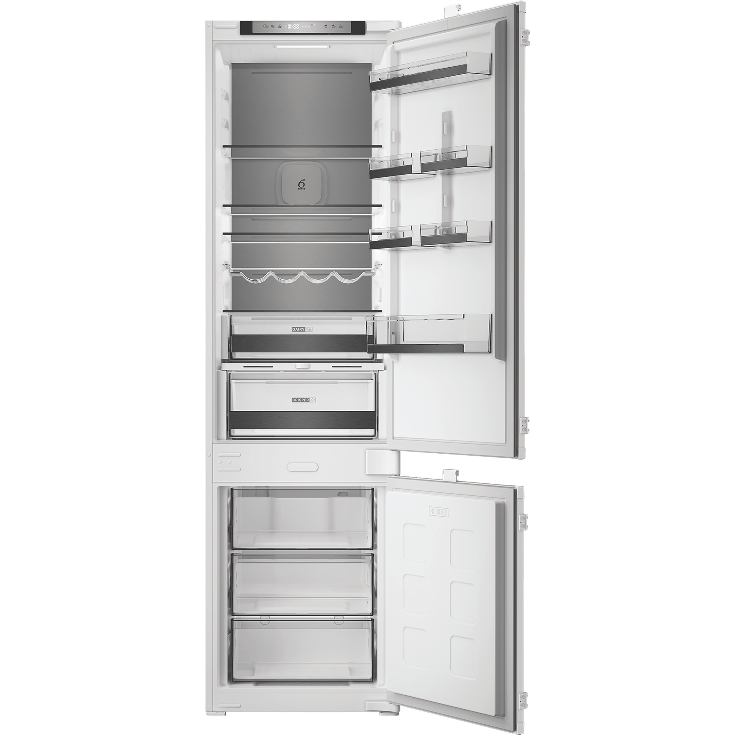 WHIRLPOOL WHK2 5323 B5E1 Beépíthető kombinált hűtőszekrény, Dual NoFrost