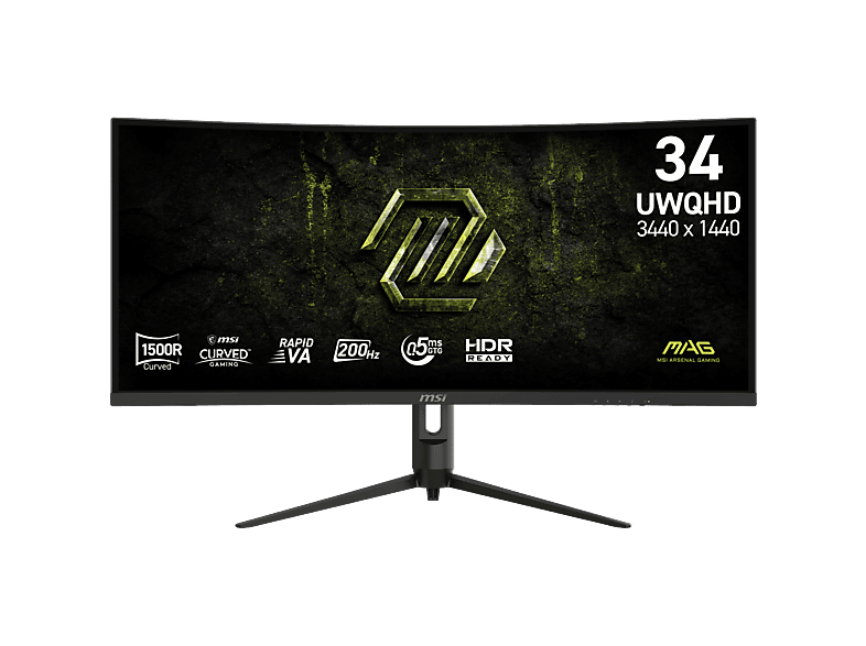 MSI Mag 342cqrf E20 - 34 Inch Uwqhd 3440 X 1440 Pixels Va (vertical Alignment)