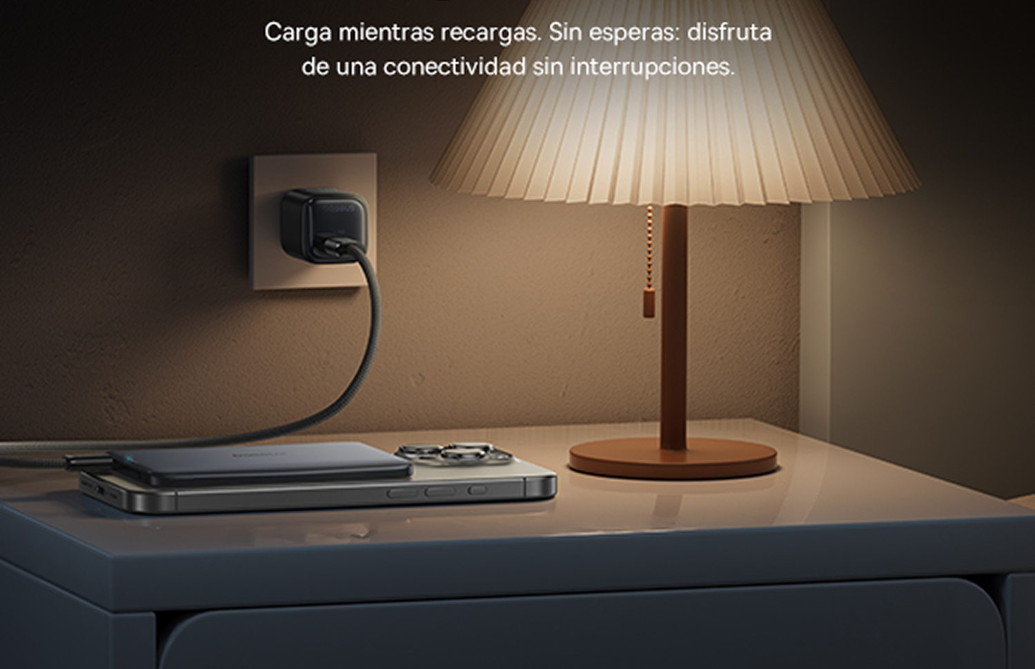 Carga mientras recargas. Sin esperas disfruta de una conectividad sin interrupciones