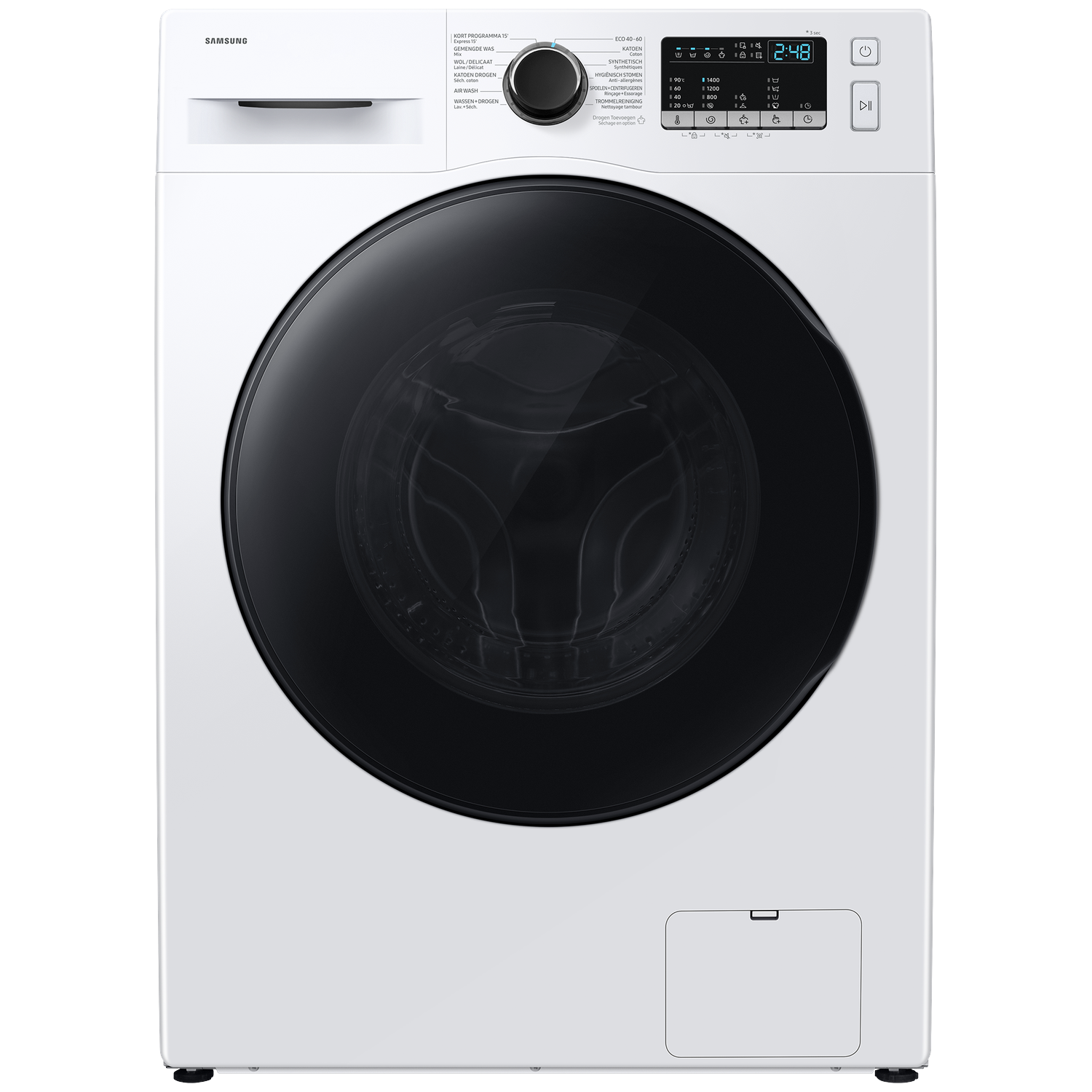 SAMSUNG Hygiene Steam WD8UHG4U04BEEN - 8 kg + 5 kg Was-droogcombinatie