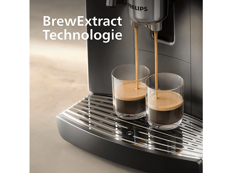 PHILIPS EP8757/12 8000 Series Café Aromis, 50 Getränke (heiß oder eisgekühlt), LatteGo Pro, BrewExtract, appfähiger Kaffeevollautomat Schwarz