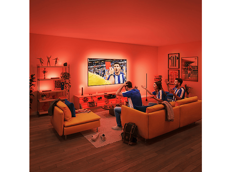 PHILIPS Smart Lighting 8K mit TV Backlight für 55–65 Zoll HDMI 2.1 Sync Box RGBIC
