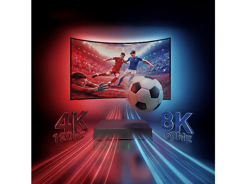 PHILIPS Smart Lighting 8K mit TV Backlight für 55–65 Zoll HDMI 2.1 Sync Box RGBIC