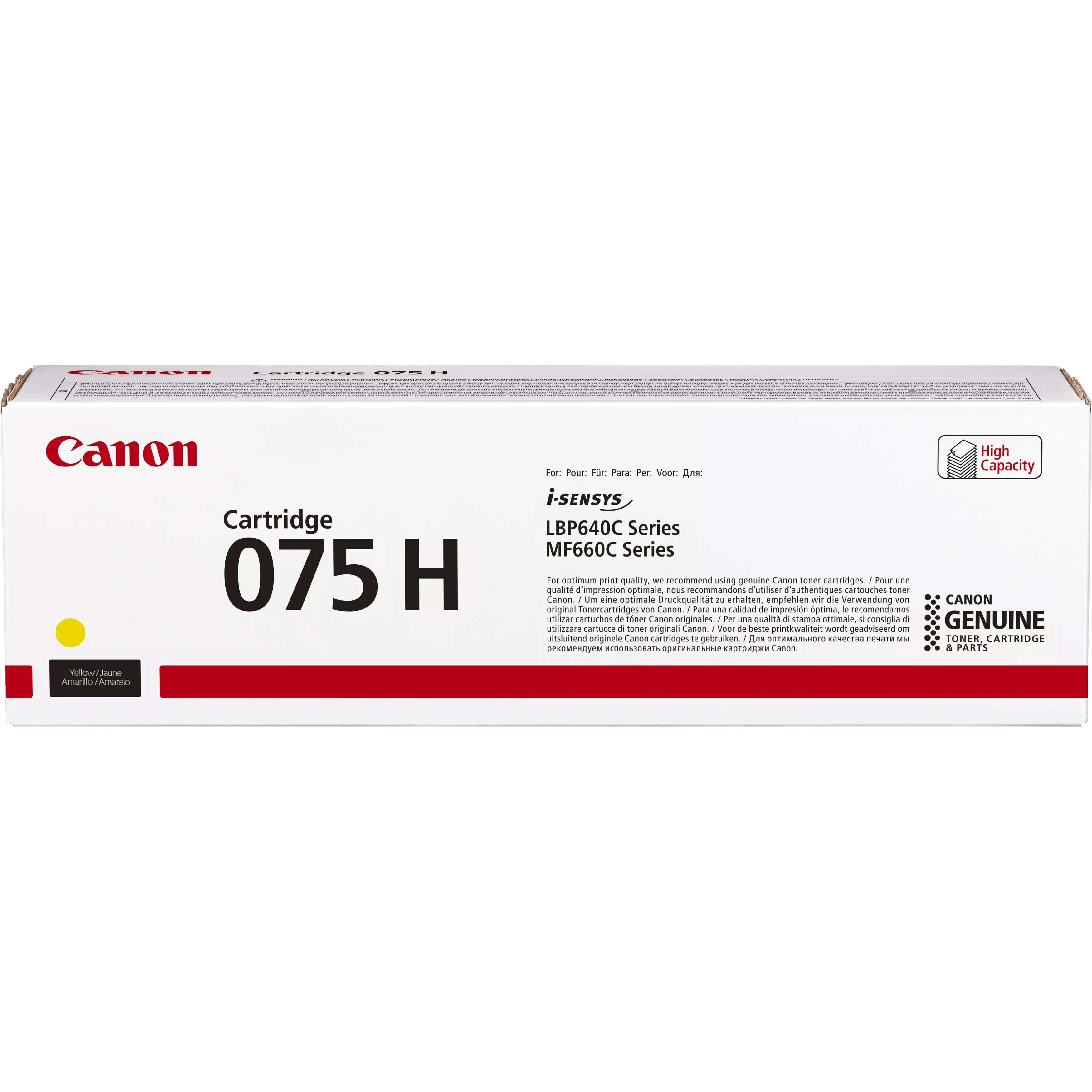 Canon 075 H Toner-Kartusche, gelb, für i-SENSYS LBP640C/MF660C Serie.