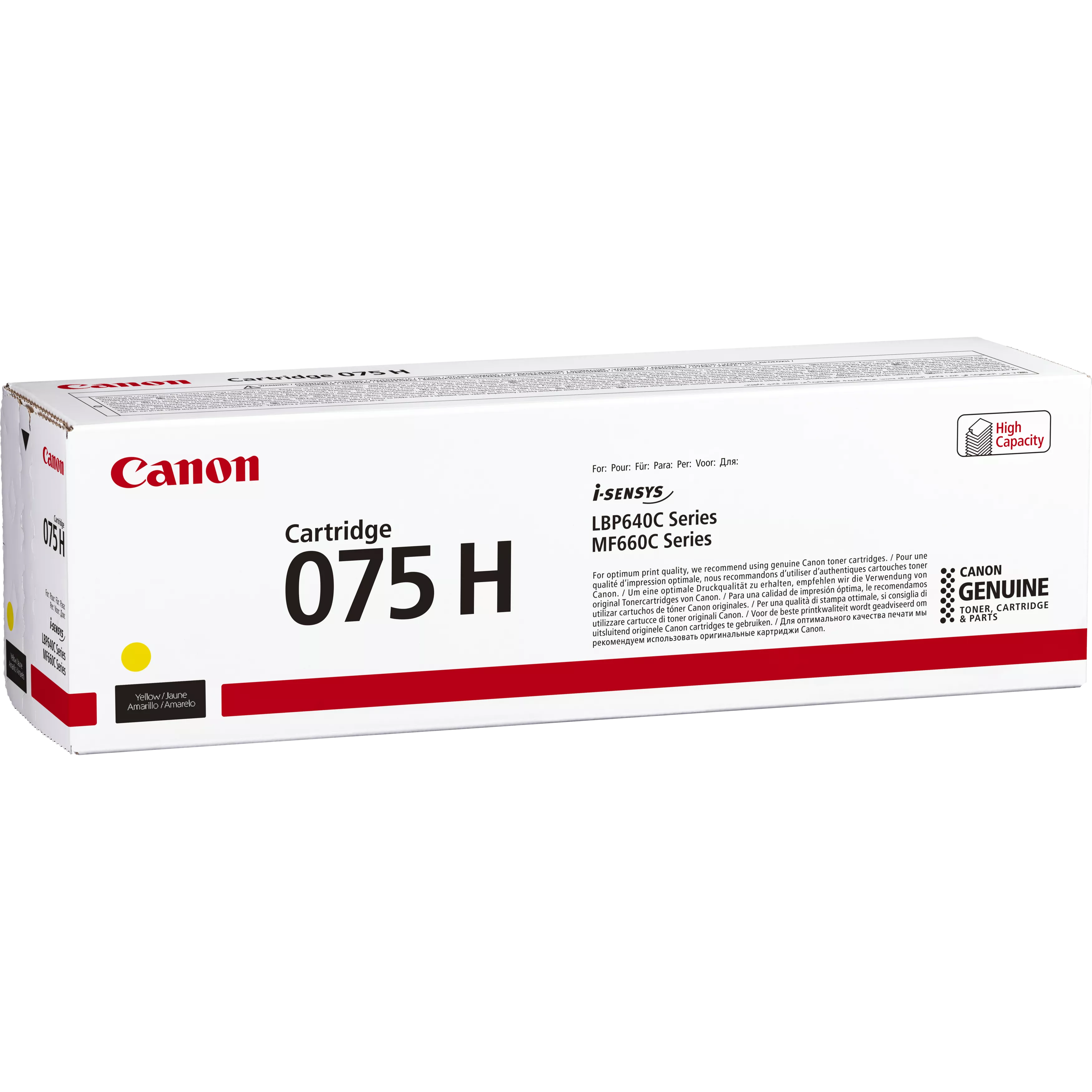 Canon Tonerpatrone 075 H für i-SENSYS LBP640C/MF660C Serie, hohe Kapazität.