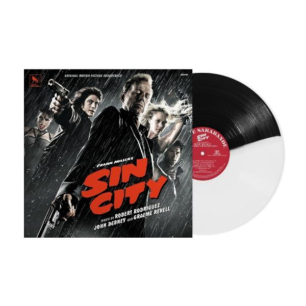 Sin City Soundtrack LP mit Figuren und "Sin City" Schriftzug.