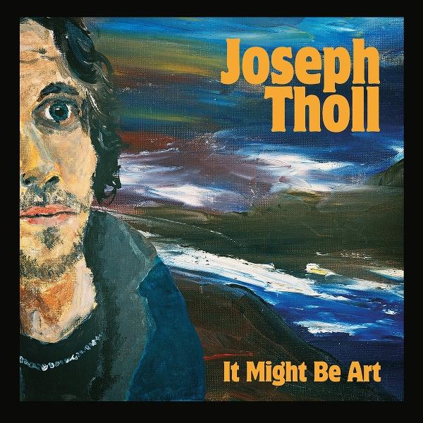 Porträt eines Mannes mit dunklem Haar und Bart, Text: Joseph Tholl, It Might Be Art.