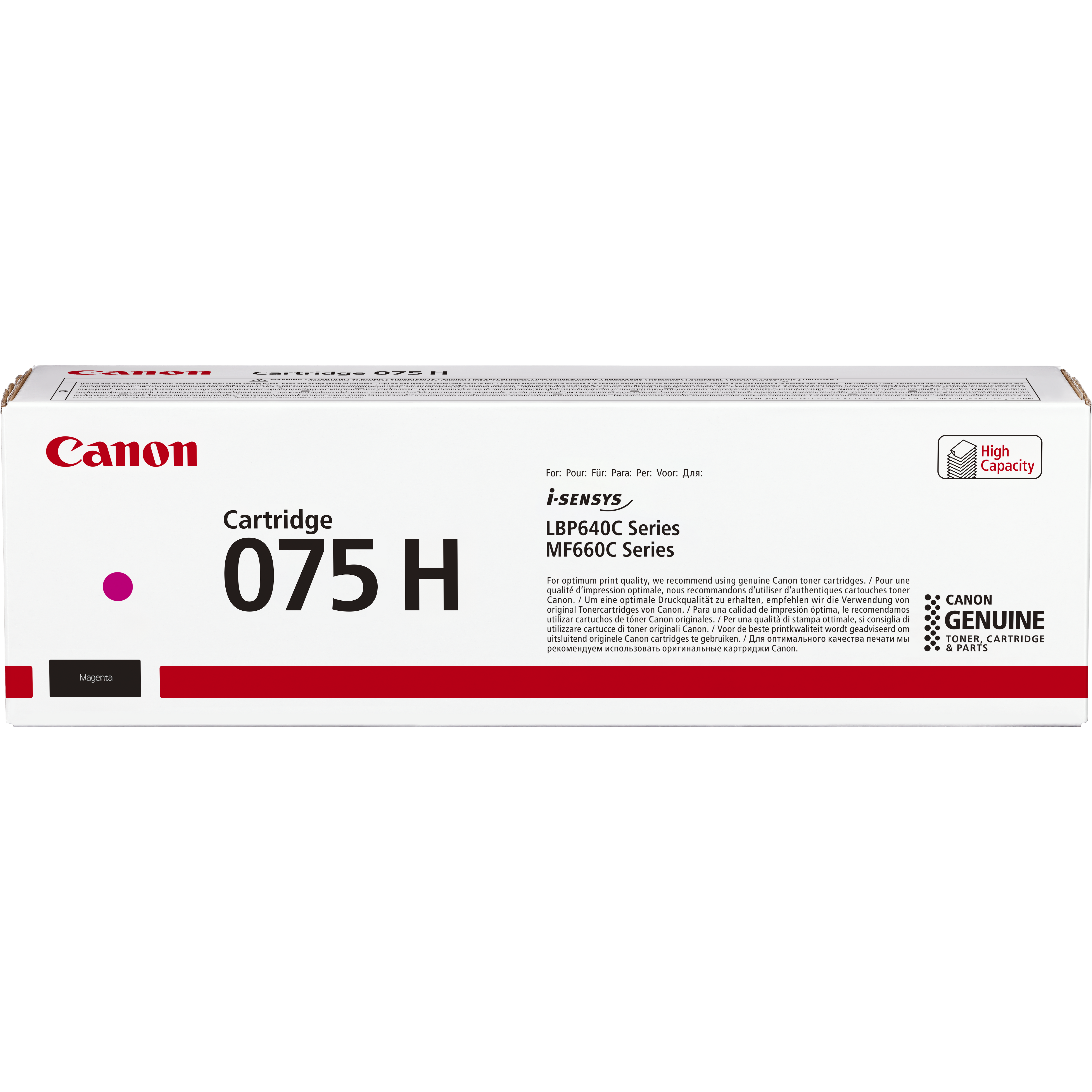 Canon 075 H Magenta Toner-Kartusche für i-SENSYS LBP640C/MF660C Drucker.