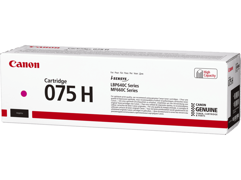 CANON 075 H Toner-Cartridge, bis zu 2500 Seiten, Magenta; Tonerpatrone — Foto 5 von 5