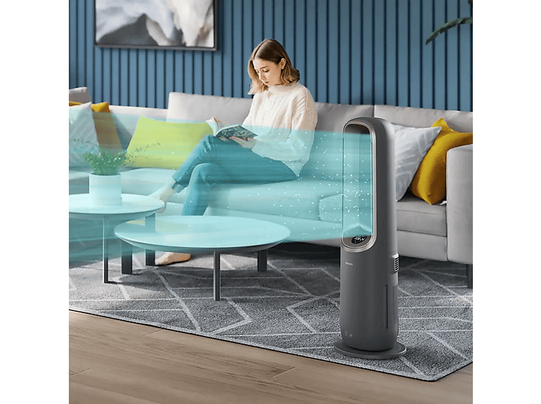 Philips AMF970/10 Air Performer 9000 Series 4-in-1 Luftreiniger Anthrazitgrau (2200 Watt, Raumgröße: 48 m²); Luftreiniger, Ventilator, Heizgerät und Luftbefeuchter — Foto 2 von 5