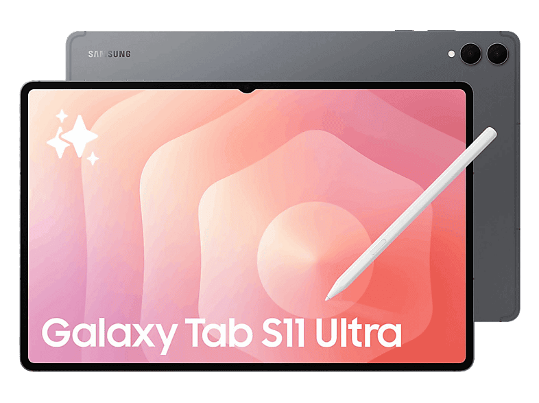 Tablet - Samsung Galaxy Tab S11 Ultra, 14.6" WQXGA+, 12 GB RAM, 256 GB, Gris, con S Pen