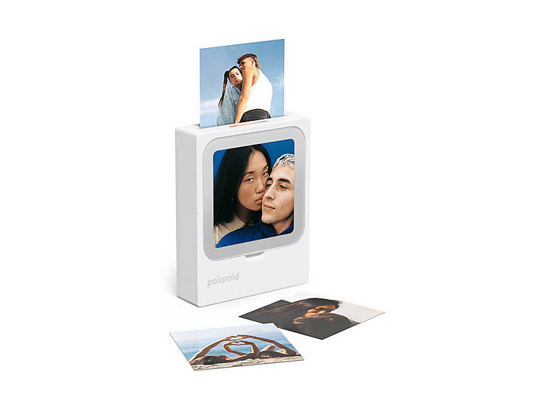 Stampante fotografica portatile POLAROID Hi-Print 3x3, per smartphone a sviluppo istantaneo, bluetooth, dimensioni carta 3x3", bianco