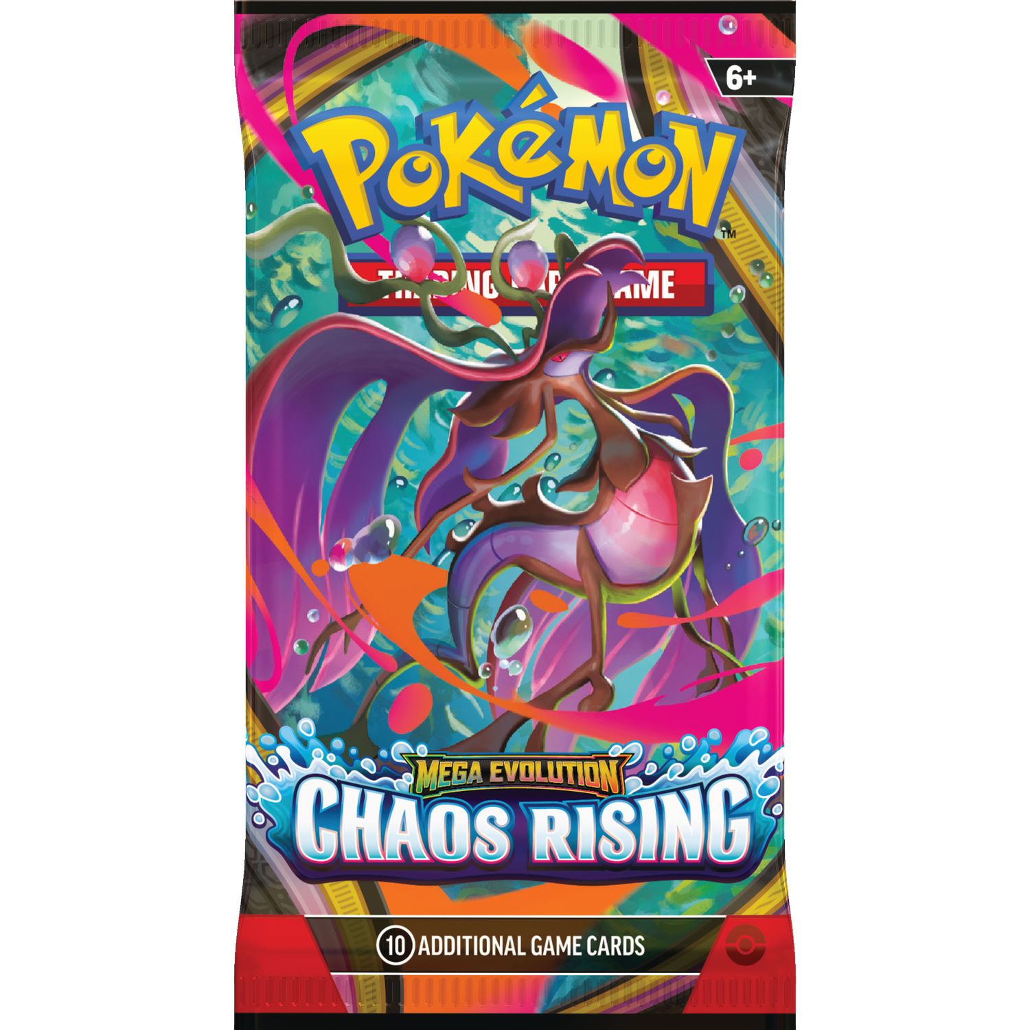 Pokemon Trading Card Game Pack: Chaos Rising. Features Mega Evolution. Contains 10 cards.