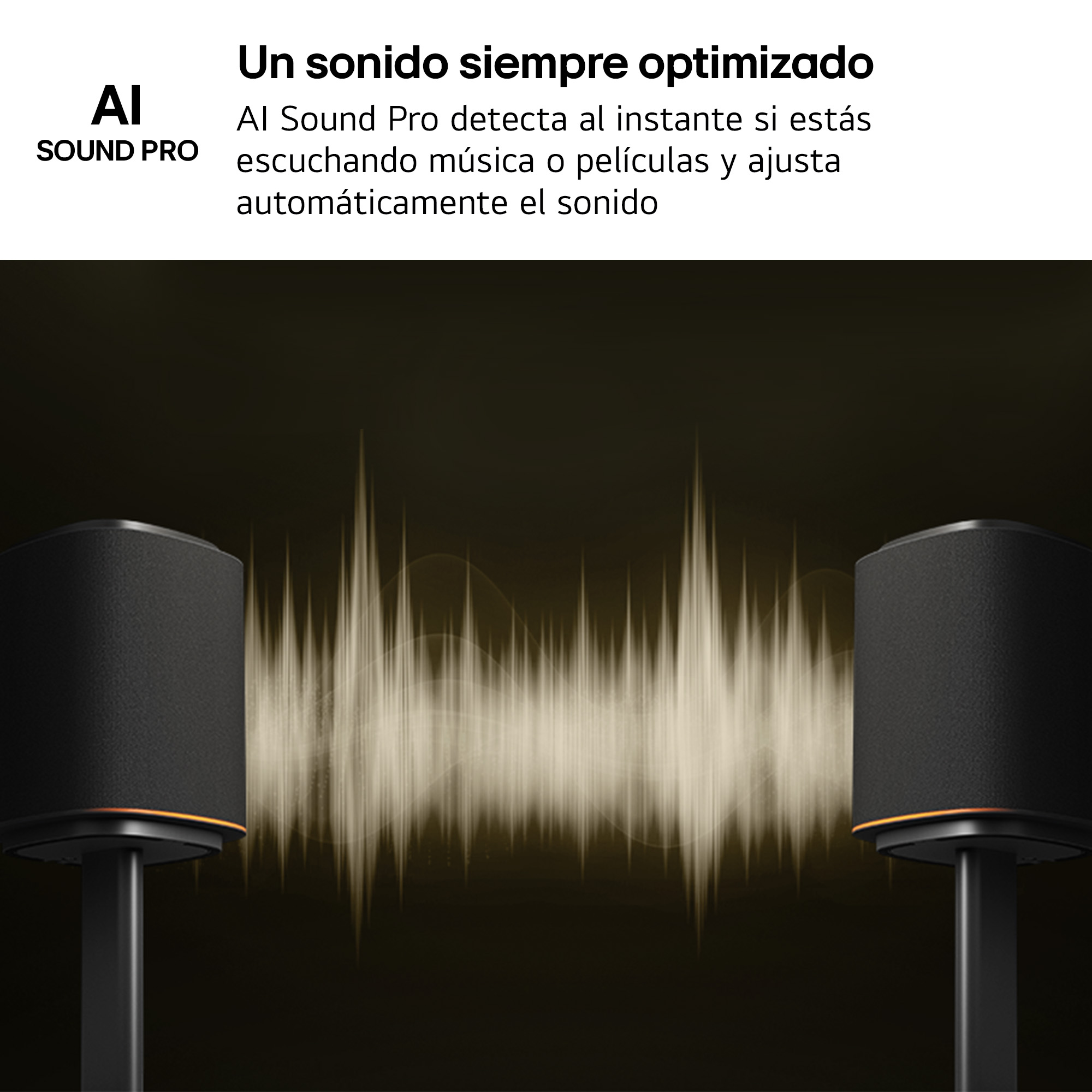 Dos altavoces negros con un ecualizador visual en medio.