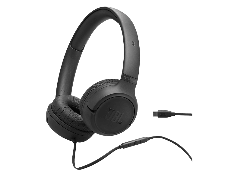 Auriculares - JBL Tune 530C, Cable USB-C, Diadema, Pure Bass, Plegables, Negro