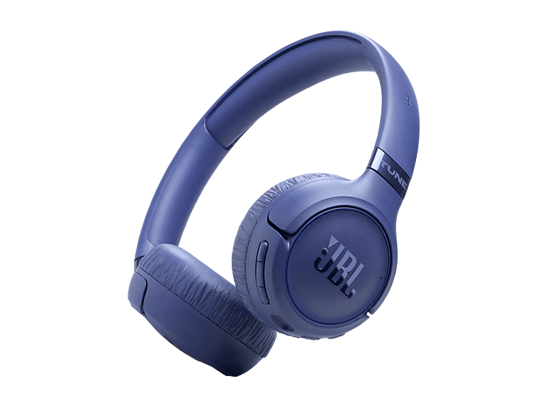 Auriculares inalámbricos - JBL Tune 680NC, Autonomía 76 h, Diadema, Bluetooth, Cancelación de ruido adaptativa con Smart Ambient, Plegables, Azul