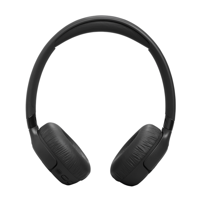 Auriculares negros con almohadillas texturizadas y diadema ajustable.