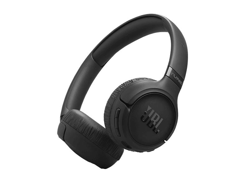 Auriculares inalámbricos - JBL Tune 680NC, Autonomía 76 h, Diadema, Bluetooth, Cancelación de ruido adaptativa con Smart Ambient, Plegables, Negro