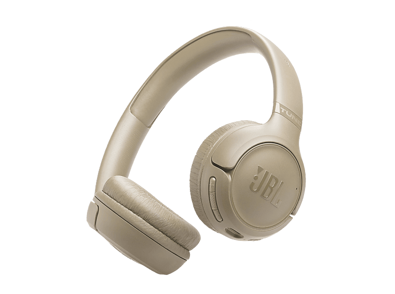 Auriculares inalámbricos - JBL Tune 530BT, Autonomía 76 h, Pure Bass, Plegables, Beige