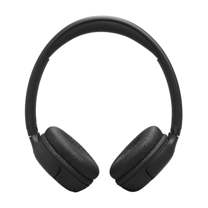 Auriculares negros circumaurales con almohadillas acolchadas y diadema ajustable.