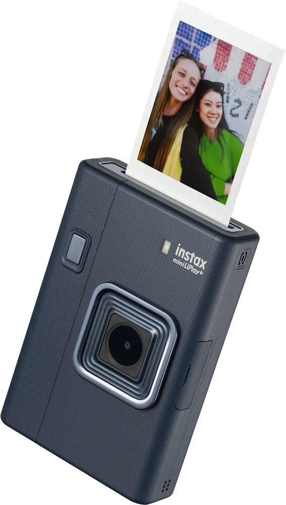 FUJIFILM Instax Mini Liplay+ Midnight Blue Hibrid Instant formátumú fényképezőgép, kék