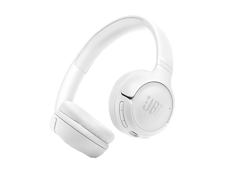 Auriculares inalámbricos - JBL Tune 530BT, Autonomía 76 h, Pure Bass, Plegables, Blanco