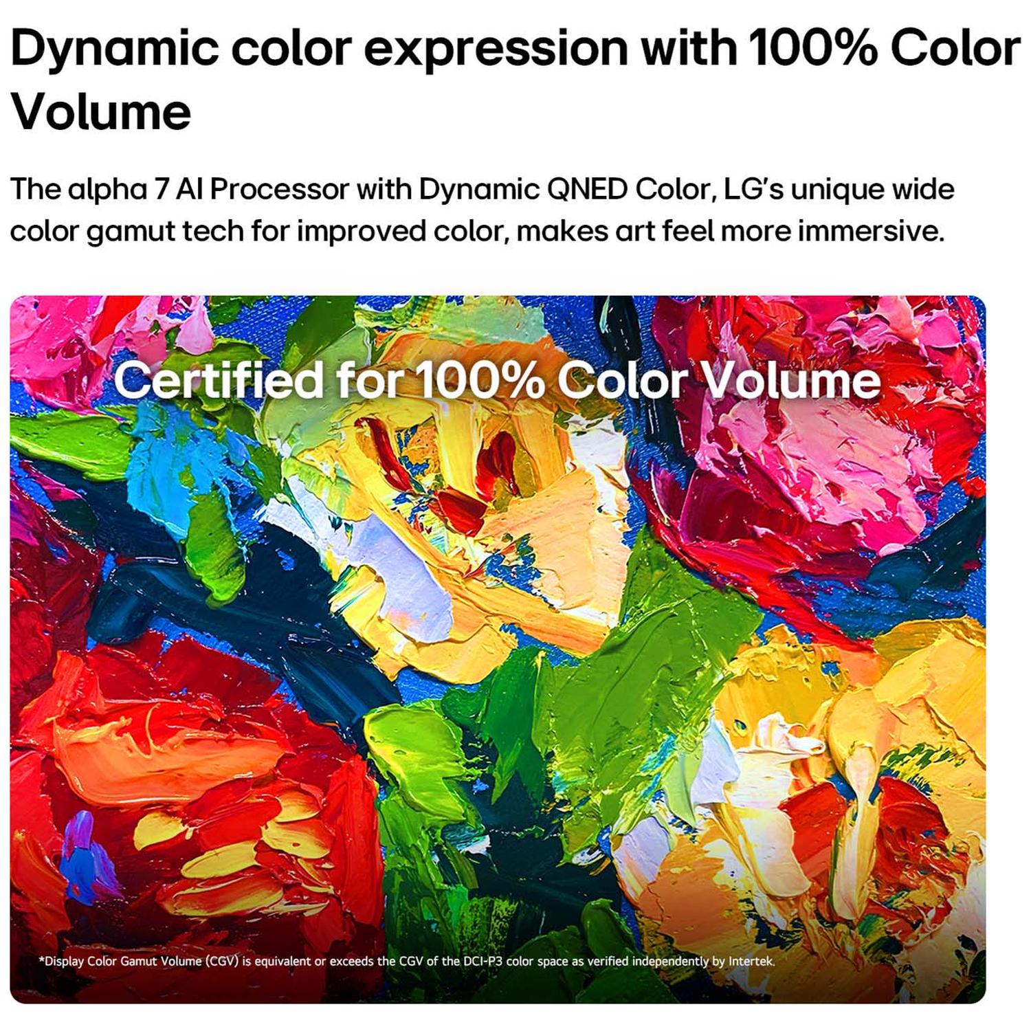 Abstract oil painting with thick strokes of vibrant red, yellow, green, and blue.