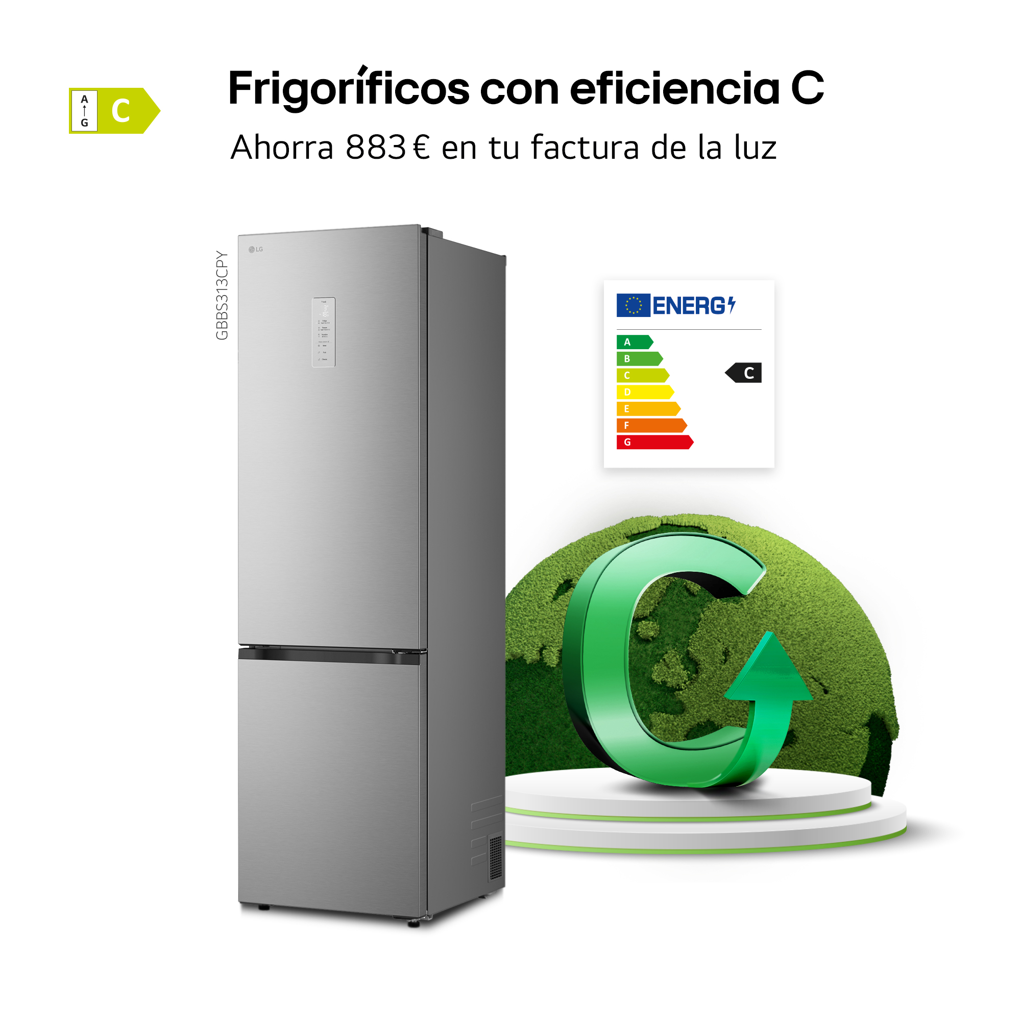 Frigoríficos con eficiencia C. Ahorra 883 € en tu factura de la luz