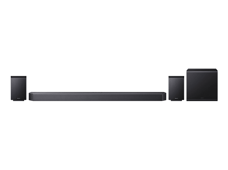 SAMSUNG HW-Q930H, Soundbar mit Subwoofer & Rücklautsprecher, Titan Black