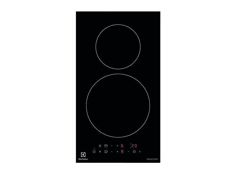 ELECTROLUX LIT30230C PIANO COTTURA A INDUZIONE, 2 zone di cottura, dimensioni: L 29 cm, P 52 piano in Vetroceramica, Nero