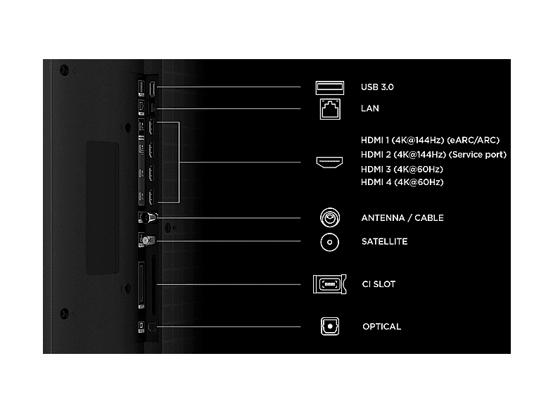 TCL 85C7L (2026) 85 Zoll SQD-Mini LED TV, Audio by Bang & Olufsen, 144 Hz natives Display — Foto 4 von 5