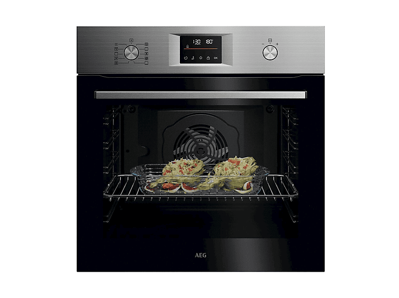 AEG TU5PB43SM FORNO INCASSO Capacità 72 l, dimensoni: L 59,6 cm - A 59,4 P 56,9 cm, Inox antimpronta, classe A+
