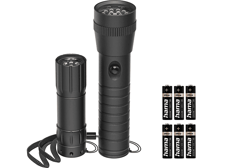 Hama 228612 FL-Duo LED-Taschenlampe, mit Batterien, 2er-Set; LED Taschenlampe — Foto 4 von 4