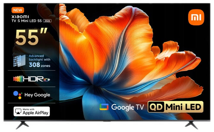 Telewizor Xiaomi Mini LED 55" z Google TV i podświetleniem 308 stref.