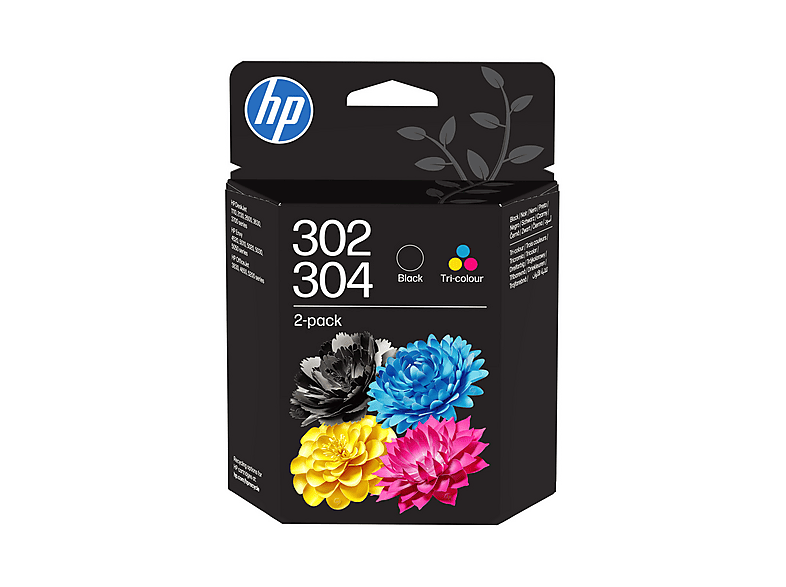 Multipack cartucce HP 302+304 Tricromia (B82L1AE) Nero, Giallo, Ciano, Magenta