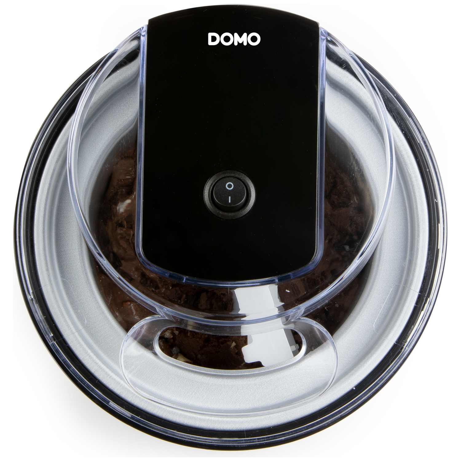 Domo ij s machine met RVS kom en doorzichtige deksel.