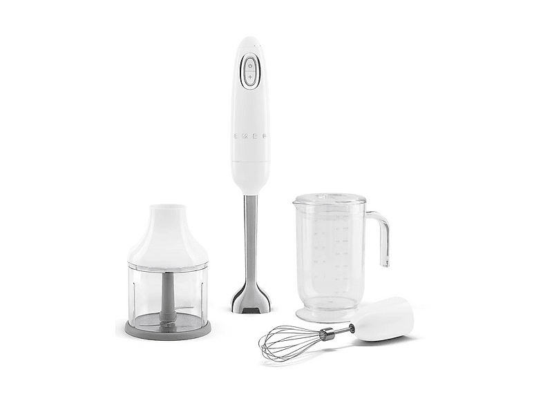 Smeg Frullatore Immersione con Accessori 50's Style – Bianco LUCIDO – HBF03WHEU