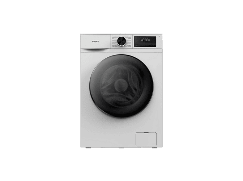 Lavadora carga frontal - KOENIC KWM 8113, 8kg, 1400 rpm, 16 Programas, Inverter, Blanco
