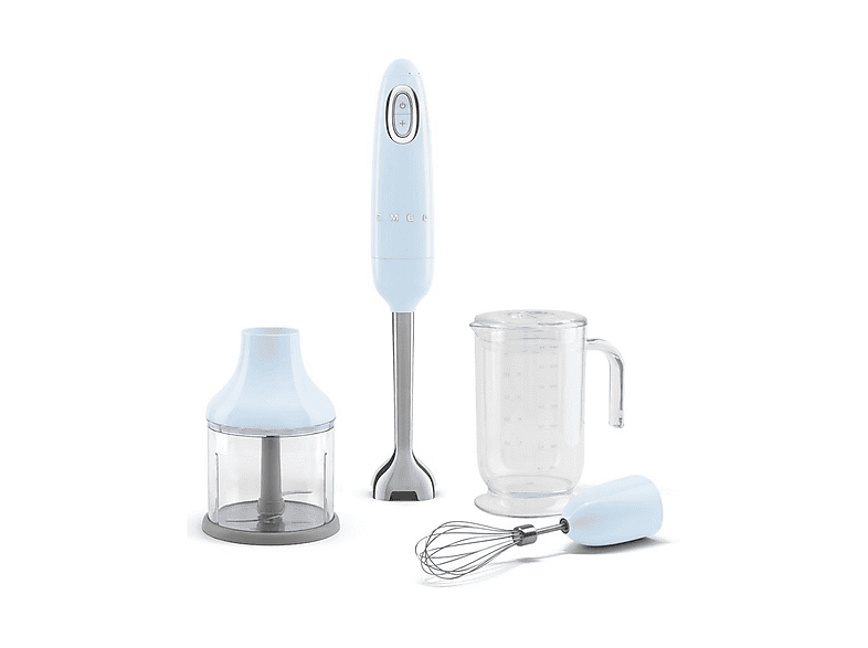 Smeg Frullatore Immersione con Accessori 50's Style – Azzurro LUCIDO – HBF03PBEU