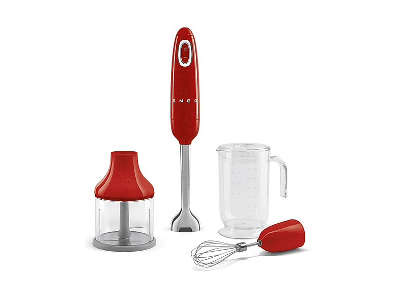 Smeg Frullatore Immersione con Accessori 50's Style – Rosso LUCIDO – HBF03RDEU