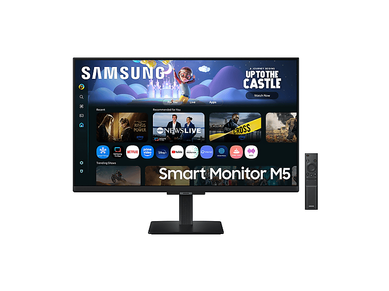 SAMSUNG Smart Monitor M5 - M50F MONITOR, 27 ", Full-HD, 1920 x 1080 Pixel, tempo di risposta 5 ms, refresh rate 60 Hz