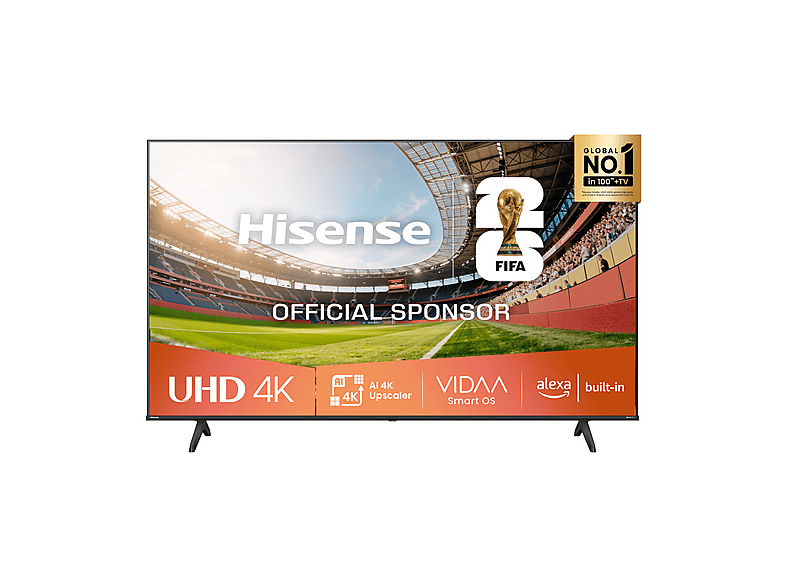 HISENSE 75A6Q TV LED, SMART TV, 75 '', D-LED, Processore Quad Core / MT9603, NERO, Classe E