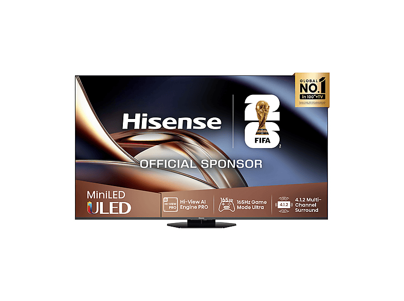 HISENSE 85U8Q TV MiniLED, SMART TV, 85 ”, Mini LED, Processore Quad Core / MT9655 , NERO, Classe C