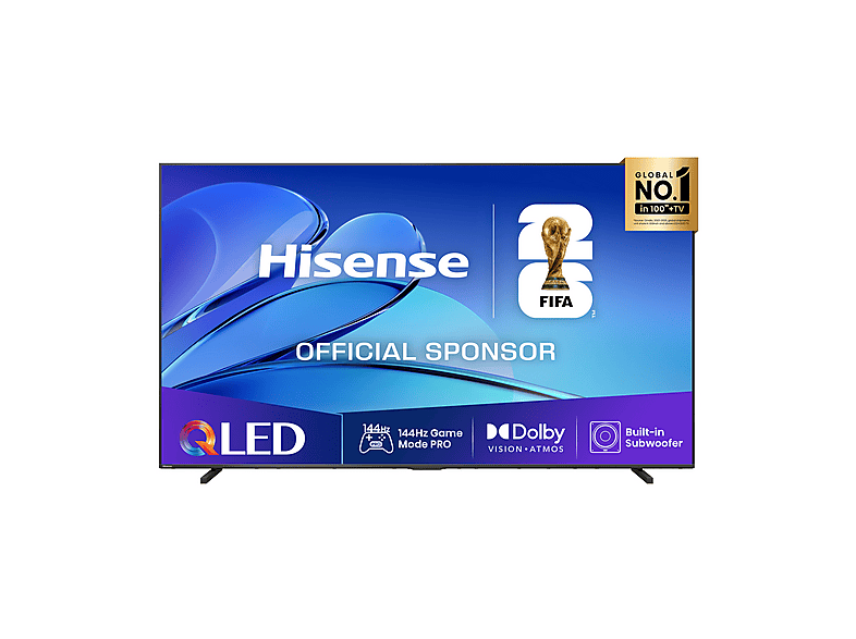 HISENSE 98E7Q TV QLED, SMART TV, 98 '', Processore Quad Core/MT9618, NERO, Classe E