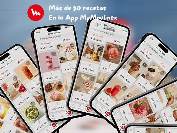 Mas de 50 recetas en la App My Moulinex