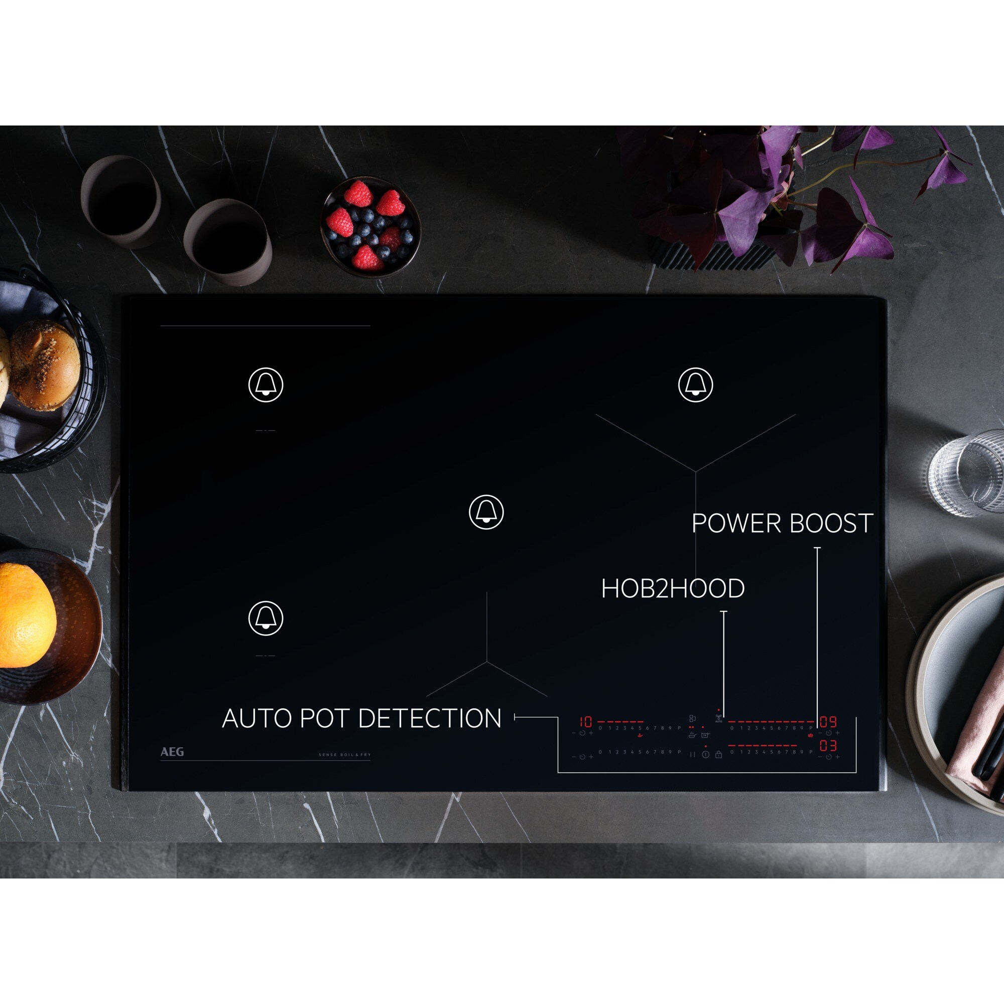 AUTO POT DETECTION
HOB2HOOD
POWER BOOST.