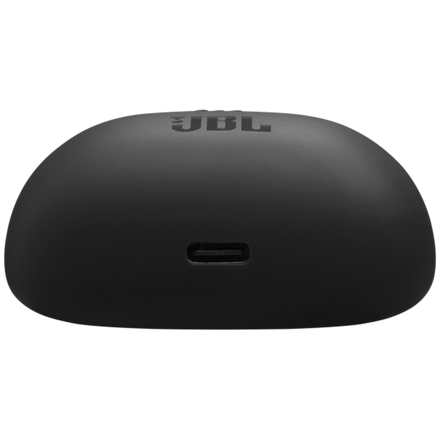 Black JBL charging case with USB-C port.