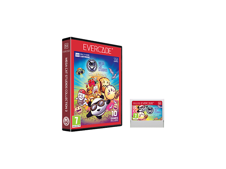 Cartucho juego retro Evercade: Mega Cat Studios Collection 3