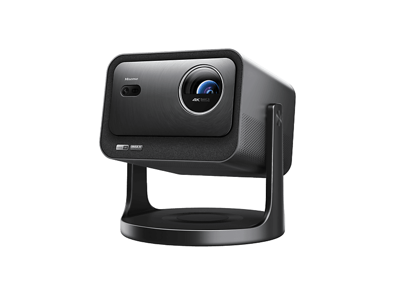 Proyector - Hisense C3, 3840 x 2160 píxeles, 25000 h,TriChroma UHD 4K, Hasta 300", Movimiento 360º, Gris metalizado