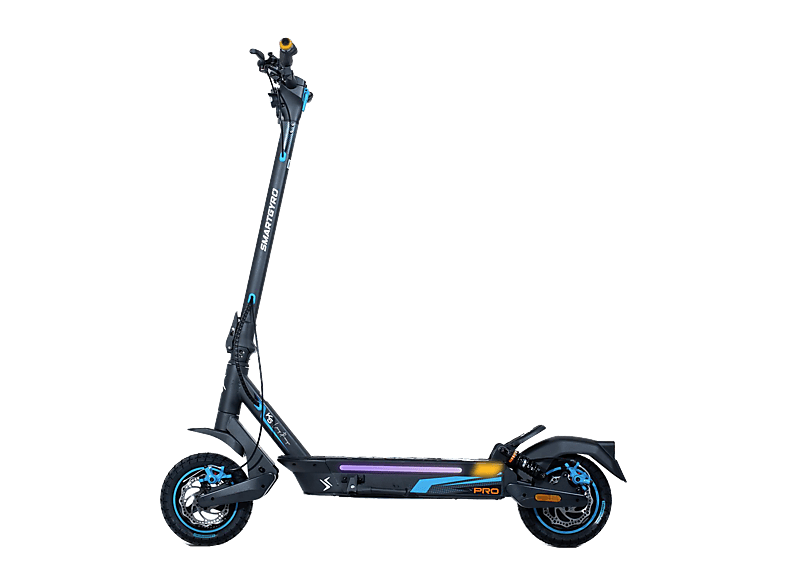 Patinete eléctrico - smartGyro K5 Pro, Tipo 1 / VPL, Potencia Nominal 900W, Carga máx. 140kg, 15000 mAh, 25 km/h, Negro/Azul/Púrpura
